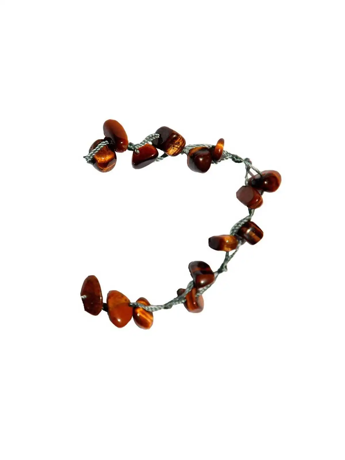 Detalle de brazalete de ojo de tigre