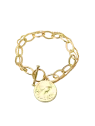pulsera con cadena y moneda