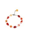 pulsera con bolitas de agata fuego