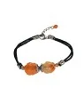 pulsera con flores de agata natural 