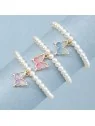 Pulseras de perlas y mariposas de colores