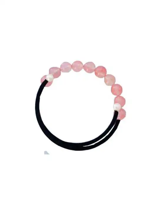 Brazalete de perlas de agua dulce rosas
