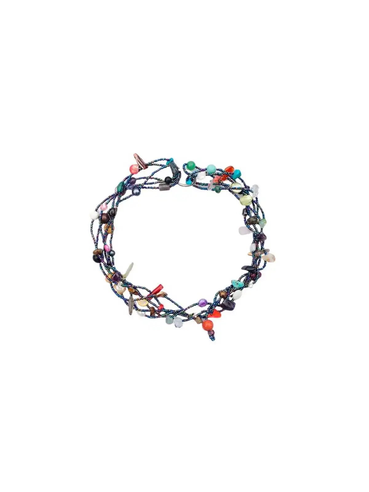 Pulsera de piedras semiprecioas multicolores