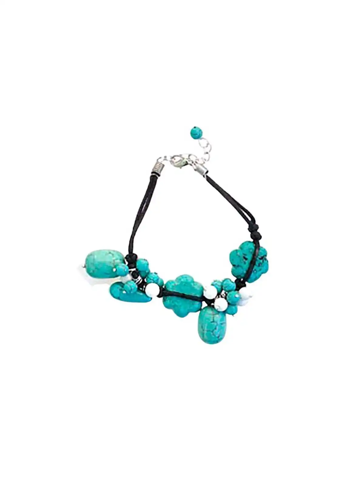 Pulsera de howlitas color turquesa azul primavera