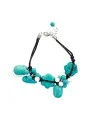 Pulsera de howlitas color turquesa azul primavera