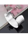 Brazalete tipo esclava plateado