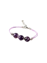 pulsera fantasia de cristales amatistas