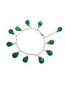 pulsera con gotas verdes de aventurina natural 
