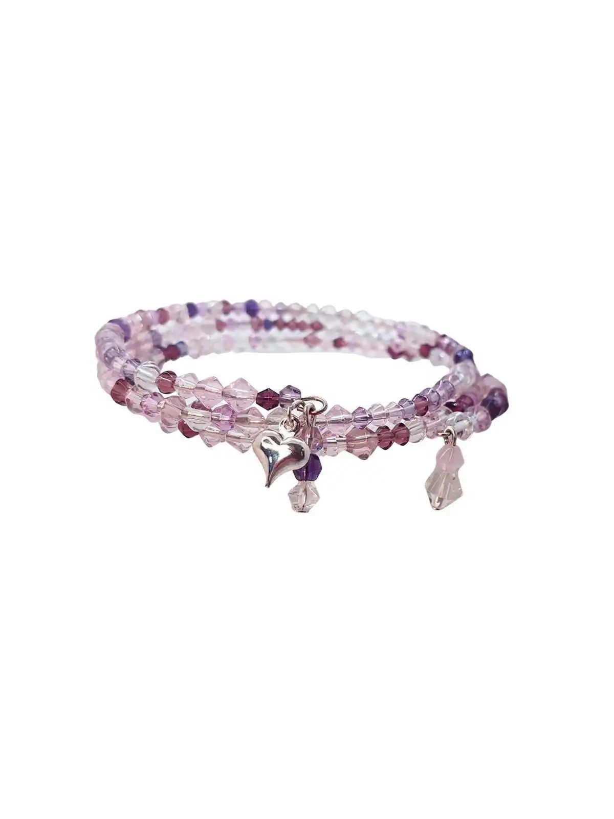 Brazalete sinfin cristales violetas