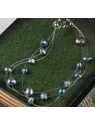 Pulsera muy ligera con perlas grises