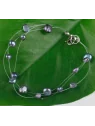 Pulsera al aire con perlas grises