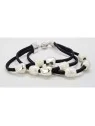 Pulsera de cuero con perlas de reio