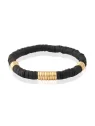 pulsera surf negra y dorada 