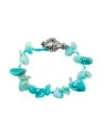 Brazalete aguamarinas trenzadas 