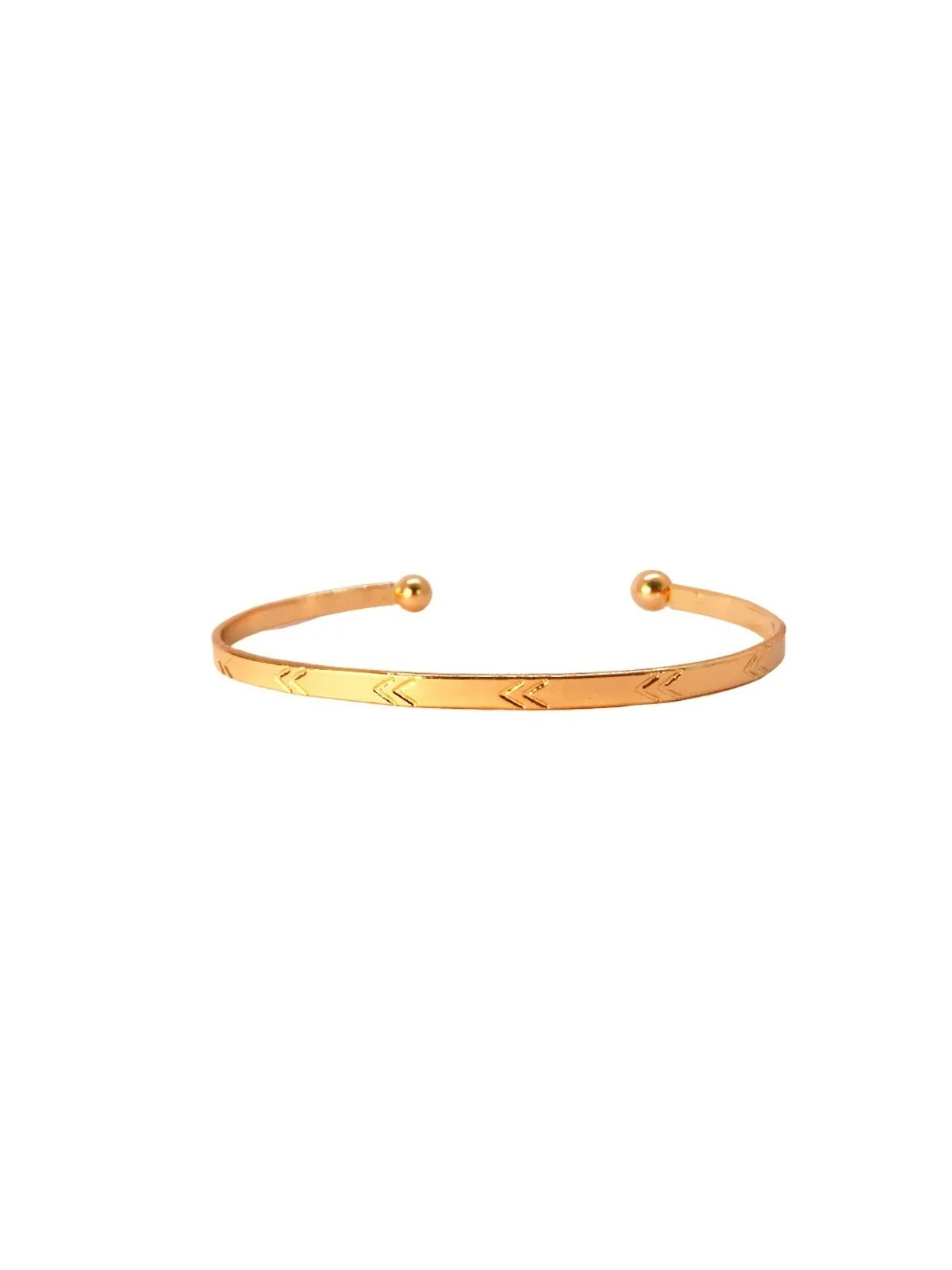 pulsera dorada rigida