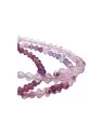 dtalle pulseras memoria con cristales tonos violeta 