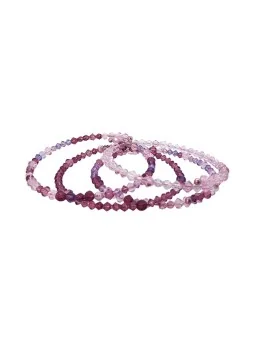 pulseras memoria cristales tonos violetas