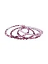 pulseras memoria cristales tonos violetas