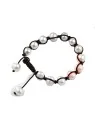 Brazalete Shambala con perlas de rio