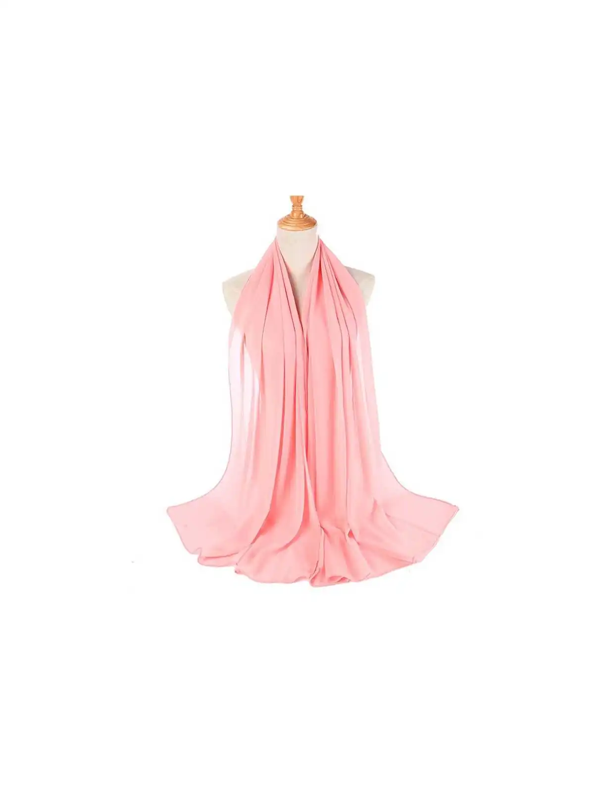 pañuelo largo estilo pashmina rosa