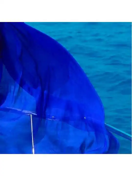 pañuelo extragrande gasa azul