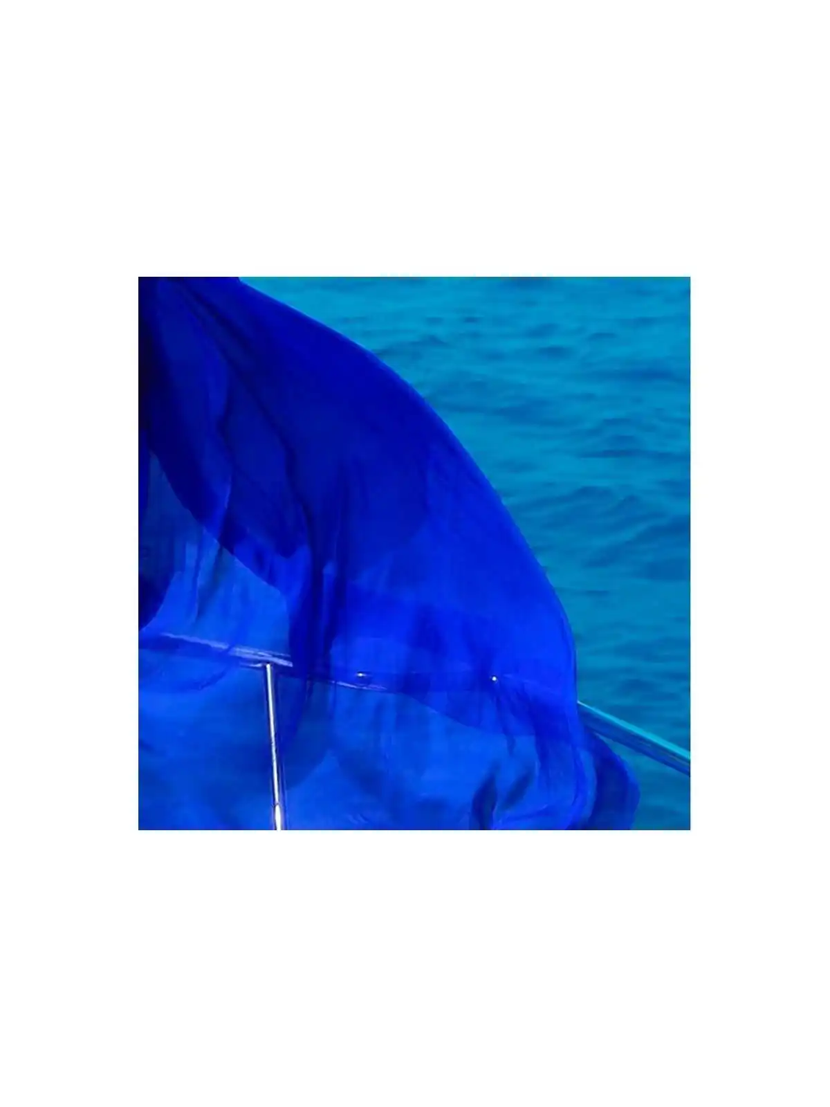 pañuelo extragrande gasa azul