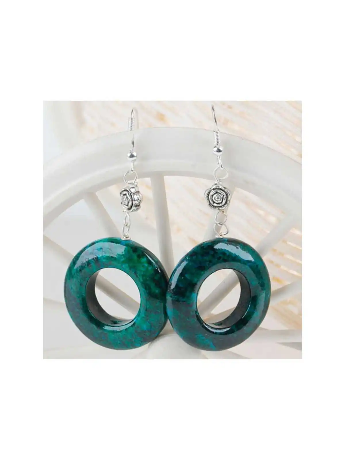 Pendientes XL piedra fenix
