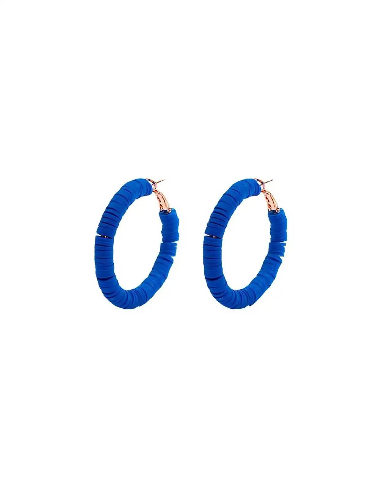 pendientes argolla surf azul klein
