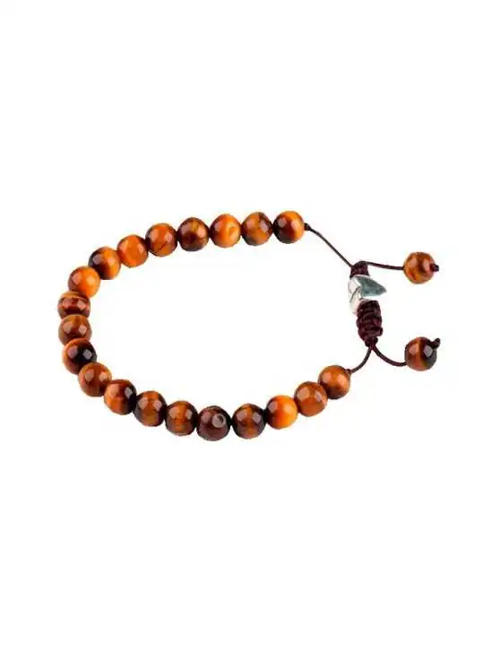 brazalete de ojos de tigre con corazon