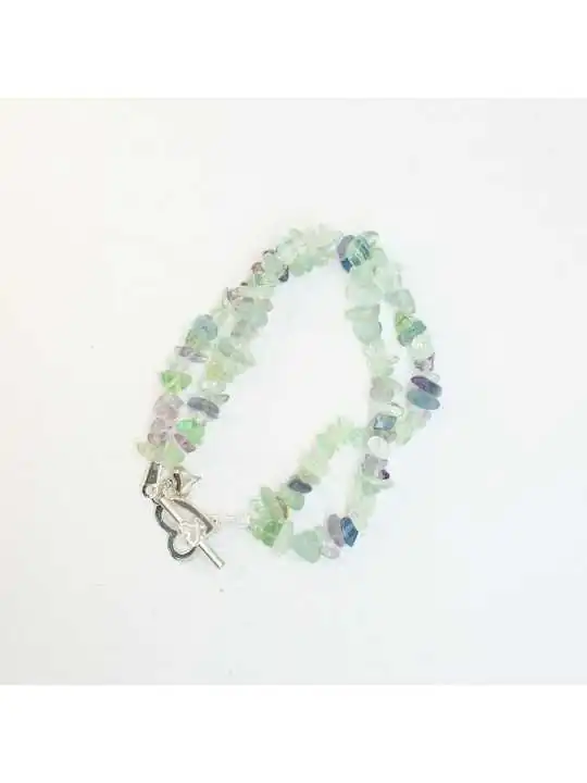 pulsera de fluoritas naturales