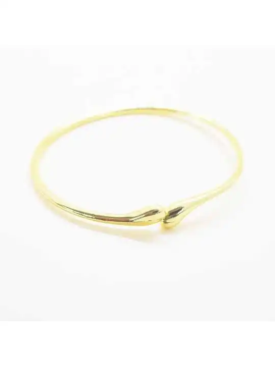 brazalete gota de agua dorado