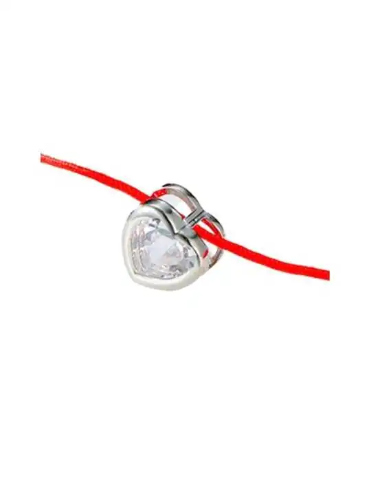 pulsra de la suerte roja con circonita