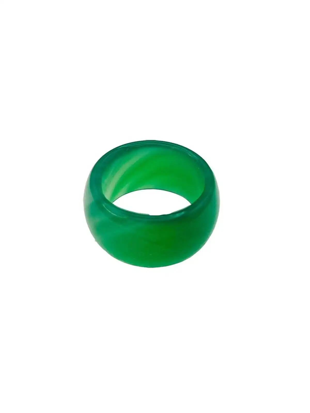 anillo agata verde