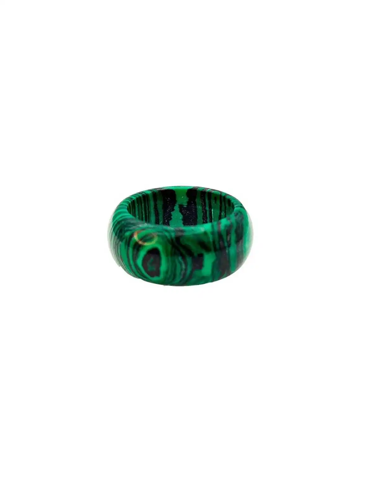 anillo malaquita