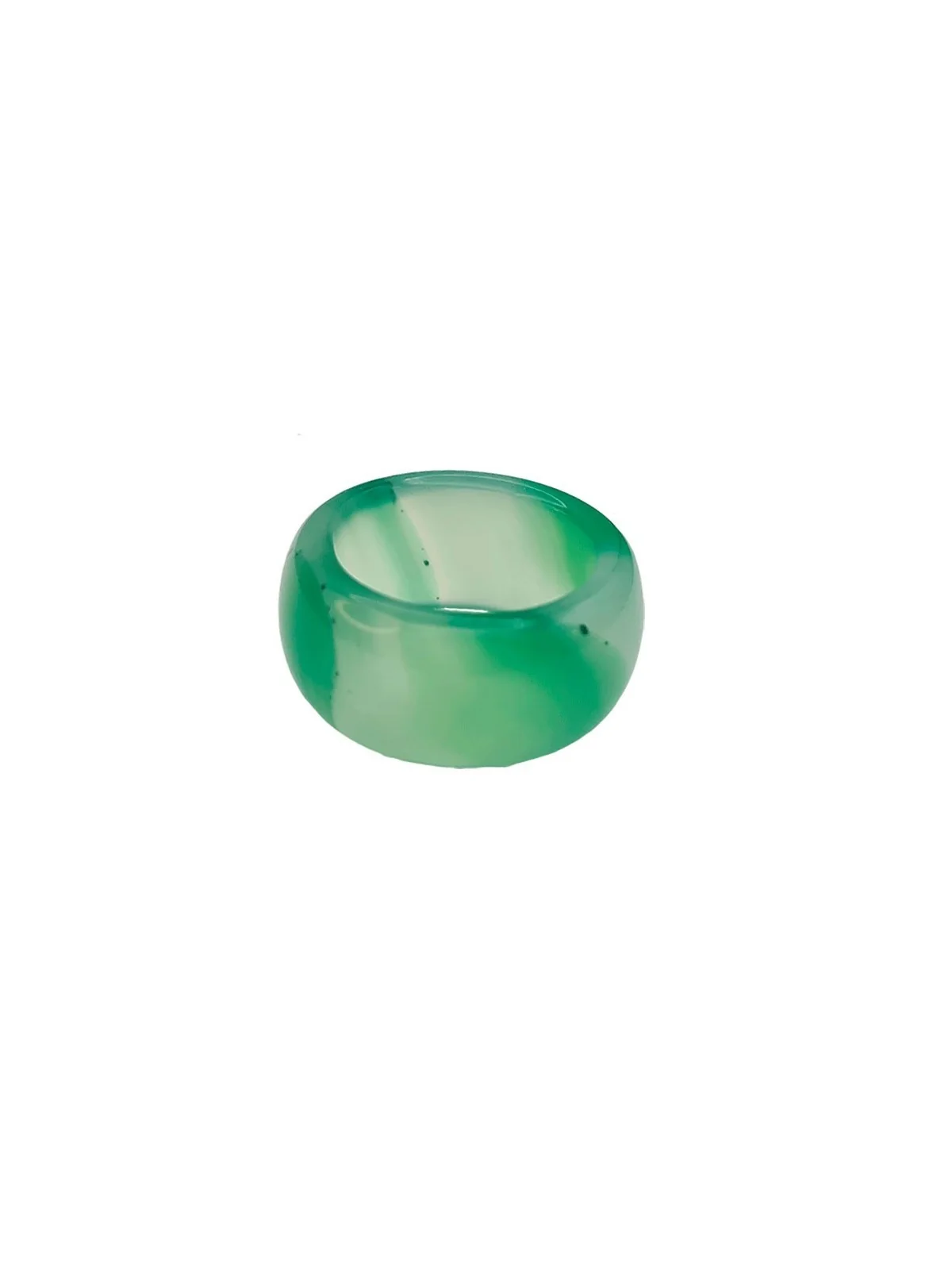anillo agata verde aguas