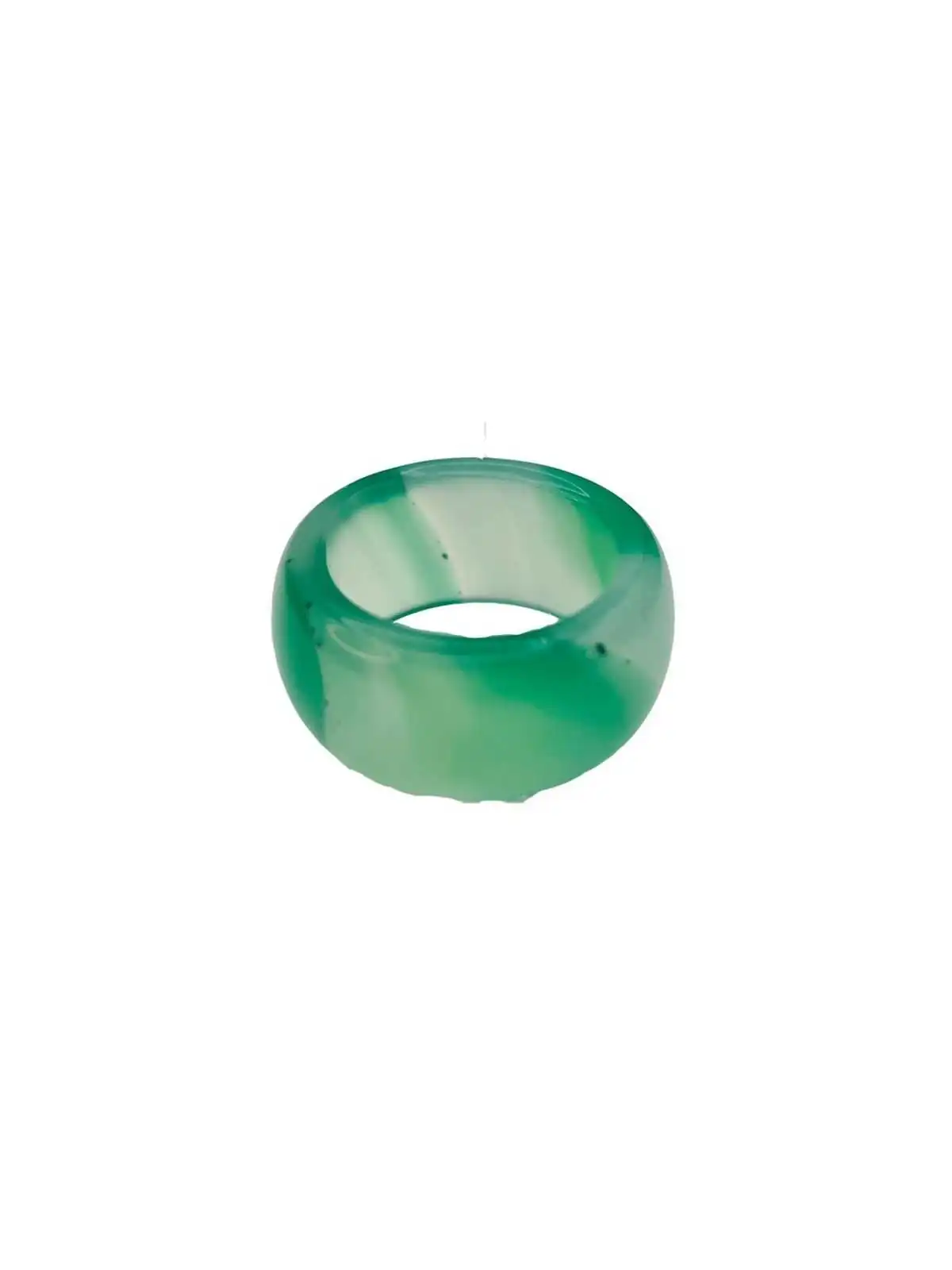 detalle anillo agata verde aguas