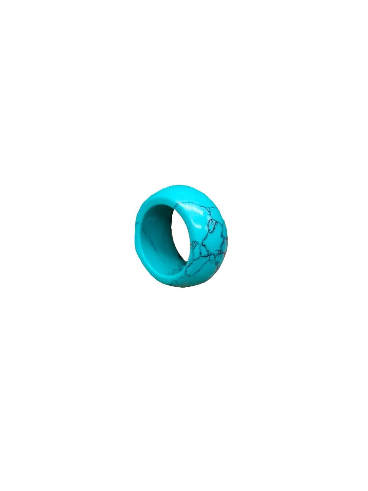 anillo howlita azul