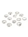 anillos plateados del horoscopo