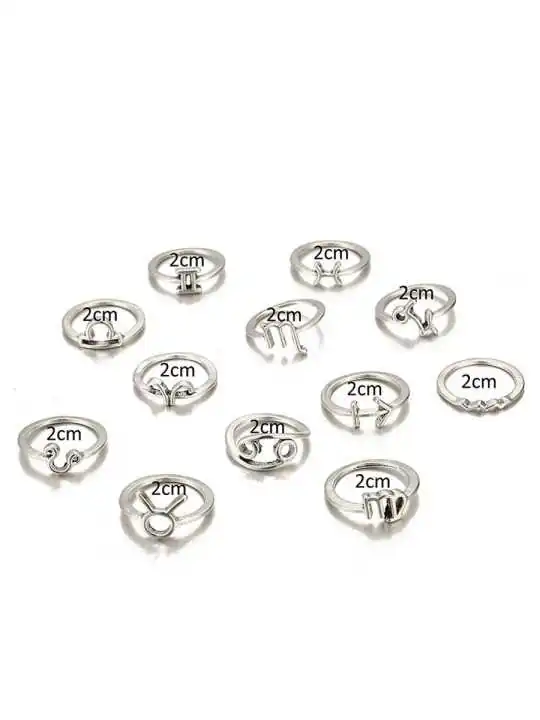 anillos de cada uno de los signos del horóscopo