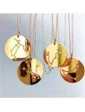 colgantes dorados con tu constelación del zodiaco