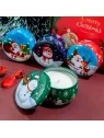 velitas de la navidad en caja hojalata