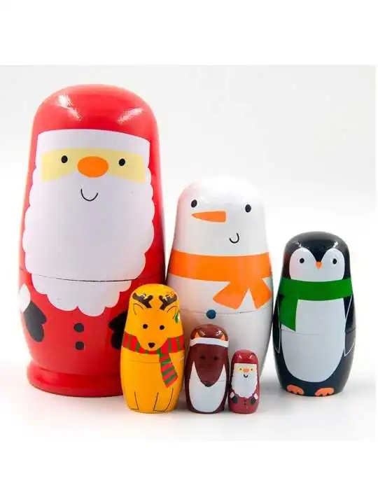 muñecas rusas de la navidad