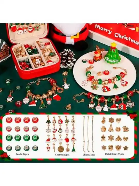 que puedes hacer con el kit de bisuteria de la navidad