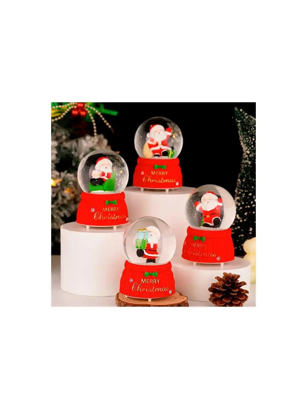 Bola de nieve de navidad