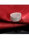 estilo minimalista anillo de rejilla 