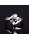 anillo plateado gota de agua