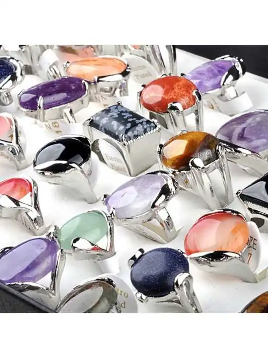Anillos vintage de piedras semipreciosas
