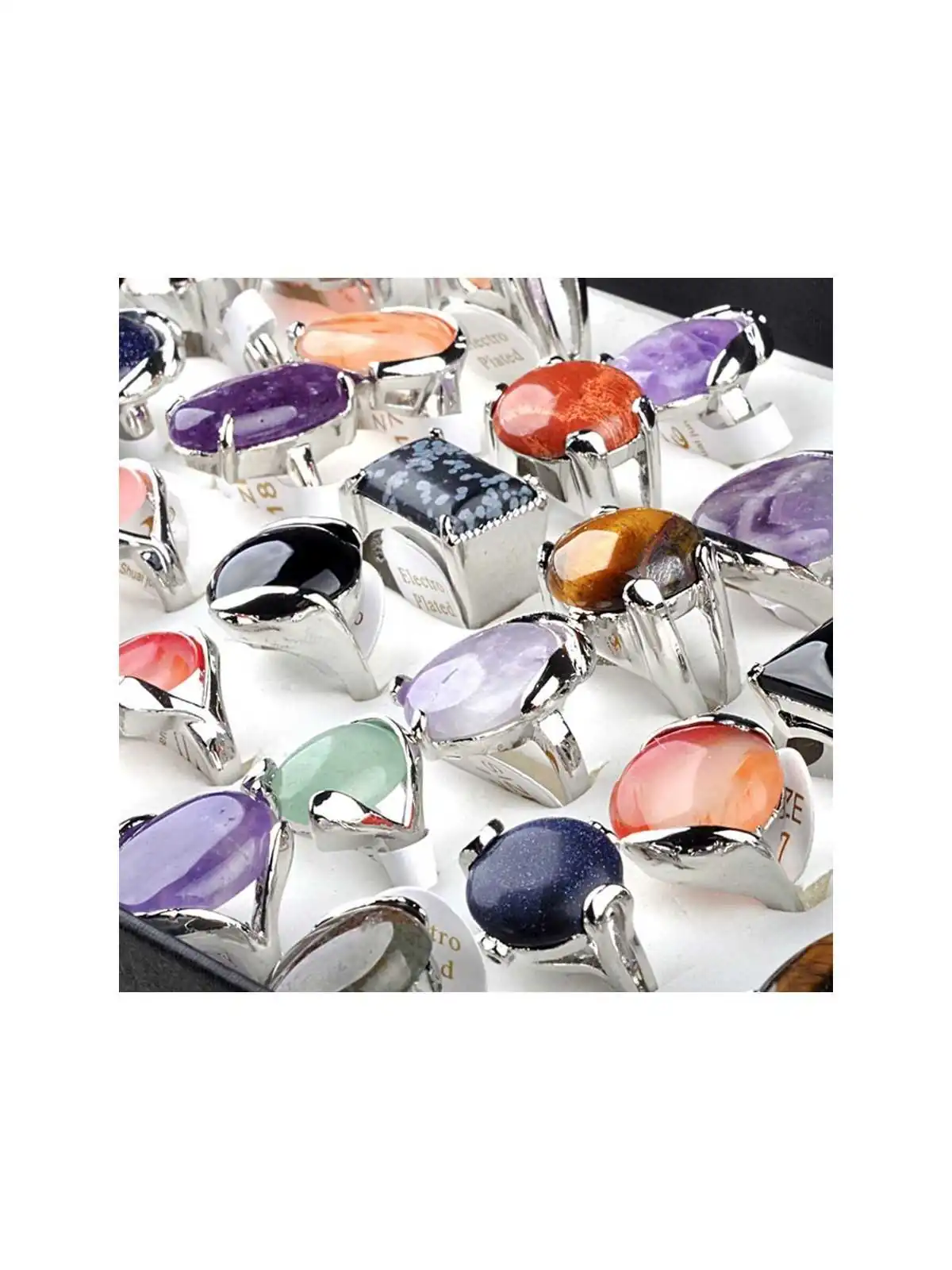 Anillos vintage de piedras semipreciosas