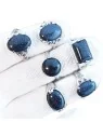 anillos de jadeita azul