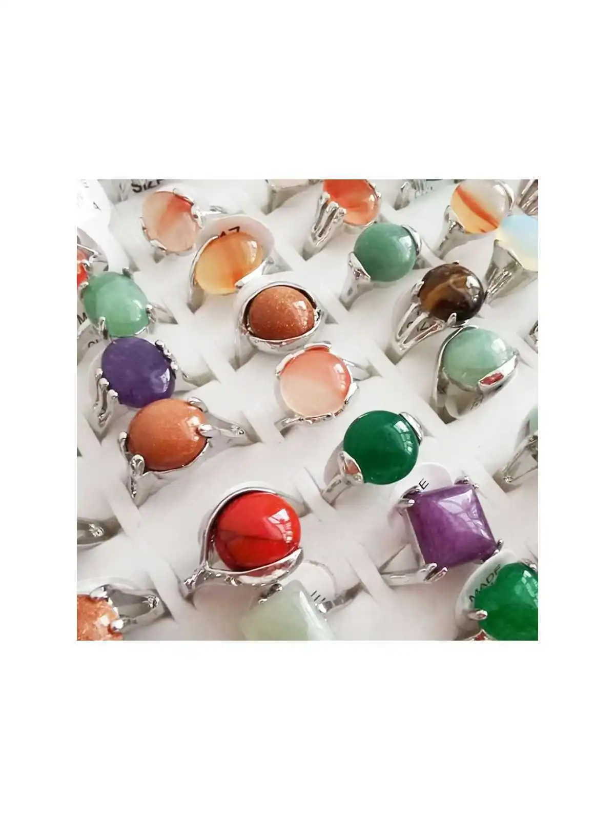 anillos de piedras semipreciosas vintage